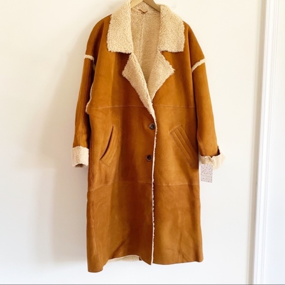 Free People Aspen Marshall suede shearling jacket - Picture 6 of 14